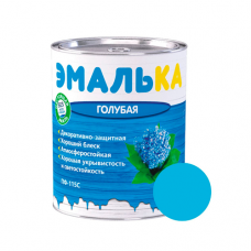 ЭМАЛЬ ПФ-115С ЭМАЛЬКА для наружных и внутренних работ 0.9л. голубая