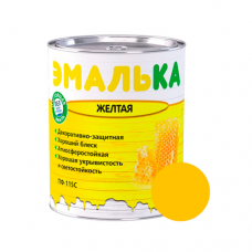 ЭМАЛЬ ПФ-115С ЭМАЛЬКА для наружных и внутренних работ 0.9л. жёлтая