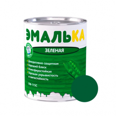 ЭМАЛЬ ПФ-115С ЭМАЛЬКА для наружных и внутренних работ 0.9л. зеленая