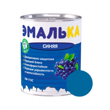 ЭМАЛЬ ПФ-115С ЭМАЛЬКА для наружных и внутренних работ 0.9л. синяя