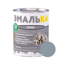 ЭМАЛЬ ПФ-115С ЭМАЛЬКА для наружных и внутренних работ 0.9л. серая