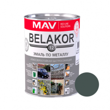 Эмаль Belakor 12 по металлу атмосферостойкая быстросохнущая 1л. мокрый асфальт