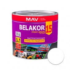 Грунт-эмаль Belakor 15 прямо по ржавчине быстросохнущая три в одном 1л. белый