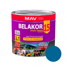 Грунт-эмаль Belakor 15 прямо по ржавчине быстросохнущая три в одном 1л. синий