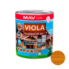 Состав VIOLA Classic HT 30 защитно-декоративный для древесины 1л. светлый орех