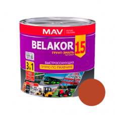 Грунт-эмаль Belakor 15 прямо по ржавчине быстросохнущая три в одном 1л. красно-коричневый