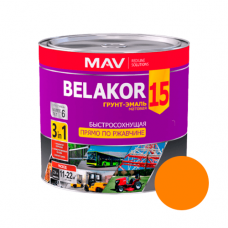 Грунт-эмаль Belakor 15 прямо по ржавчине быстросохнущая три в одном 1л. оранжевый
