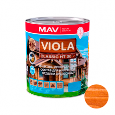 Состав VIOLA Classic HT 30 защитно-декоративный для древесины 1л. барбарис