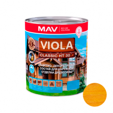 Состав VIOLA Classic HT 30 защитно-декоративный для древесины 1л. тик