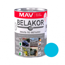 Эмаль Belakor 12 по металлу атмосферостойкая быстросохнущая 1л. голубая