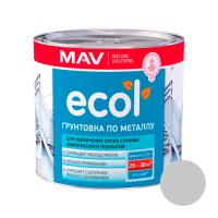 Грунтовка ГФ-021 ECOL по металлу светло-серая 2.4л.