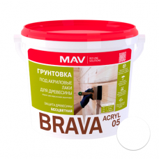 Грунтовка BRAVA ACRYL 05 под акриловые лаки белая SP 1л.
