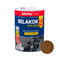Грунт-эмаль Belakor 15 прямо по ржавчине 3 в 1 быстросохнущая молотковая 1л. бронзовая