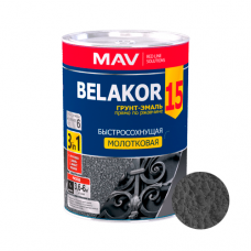 Грунт-эмаль Belakor 15 прямо по ржавчине 3 в 1 быстросохнущая молотковая 1л. графитовый