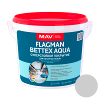 Краска FLAGMAN BETTEX AQUA суперстойкое покрытие светло-серая матовая 5л.