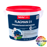 Краска FLAGMAN 31 премиальная фасадная белая матовая 5л.