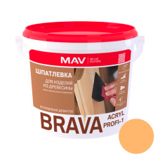 Шпатлевка BRAVA ACRYL PROFI-1 для изделий из древесины 0.5л. сосна