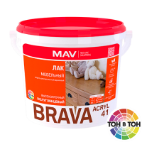 Лак BRAVA ACRYL 41 мебельный SP 1л. глянцевый